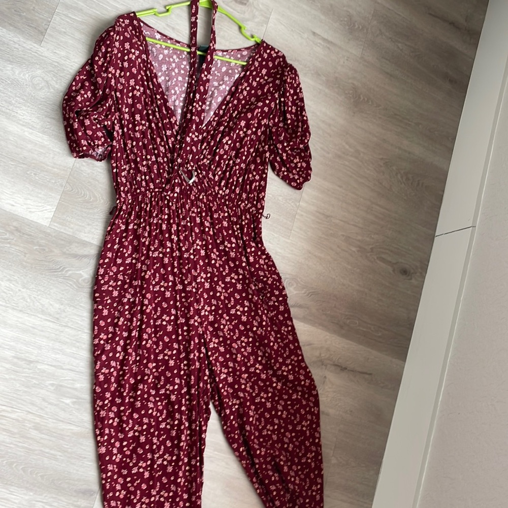 Maroon jump suit